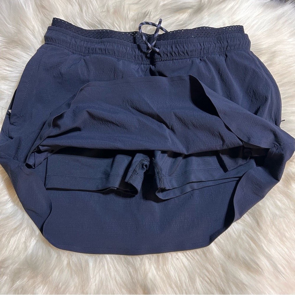 #0235 Athleta Navy Blue Creat Skort with Drawstring Think Waistband-8 - Picture 4 of 5